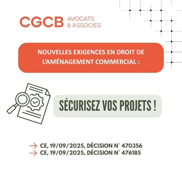 AMÉNAGEMENT COMMERCIAL – NOUVELLES EXIGENCES