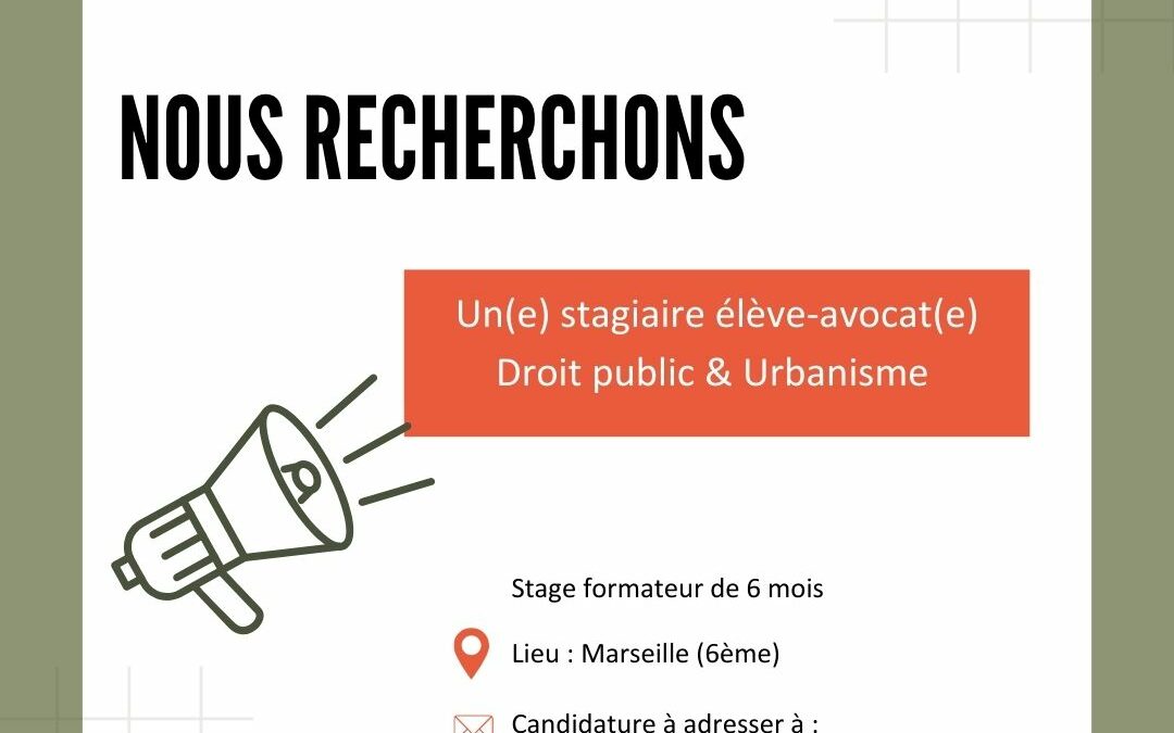 MARSEILLE – OFFRE STAGE DROIT PUBLIC