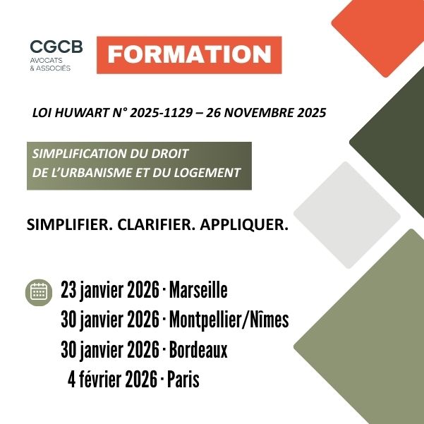 Formation/Conférence sur la LOI n° 2025-1129 du 26 novembre 2025 de simplification du droit de l’urbanisme et du logement
