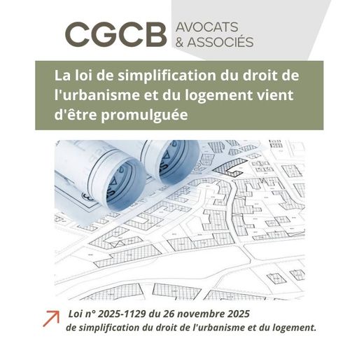 Promulgation de la loi de simplification du droit de l’urbanisme et du logement
